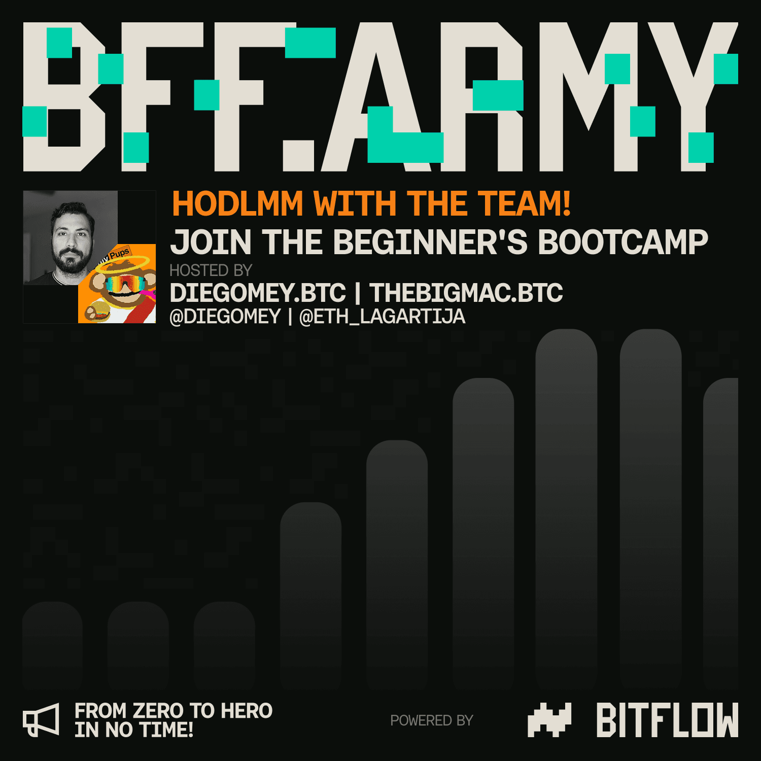 BFF Army: HODLMM with the team! | Beginner’s Bootcamp w/ Diego Mey & TheBigMac (March 18th)
